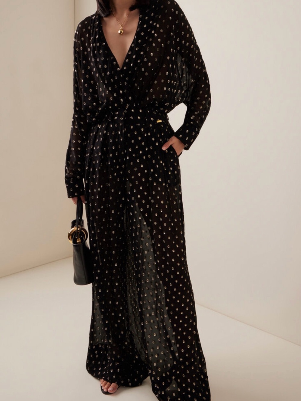 FRANCOISE SHEER JACQUARD pant set